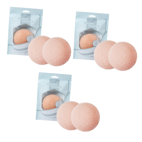 Didiseaon 9 Pcs Bath Sponge Natural Facial Sponges Konjac Sponge Exfoliating Exfoliation Sponge for Face Natural Konjac Facial Sponge Gentle Exfoliating Sponge Semicircle Plate