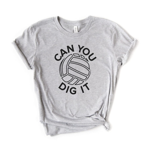 Can You Dig It Tshirt - Volleyball Shirt - Love Volleyball - Vball shirt - Girls Volleyball shirt - Volleyball Team - Softstyle Unisex Shirt