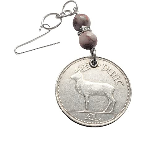 CoinageArt Irish Christmas Tree Ornament -Irish Deer Coin Ornament with 2 Irish Cork Red Marbles -Christmas Ornament -Ireland Ornament -Christmas Decorations 5002 CoinageArt Irish Christmas Tree Ornament -Irish Deer Coin Ornament with 2 Irish Cork Red Marbles -Christmas Ornament -Ireland Ornament -Christmas Decorations 5002