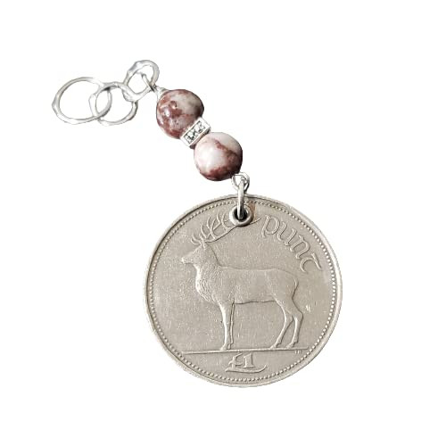 CoinageArt -Irish Deer Coin Ornament -Irish Punt Coin with 2 Irish Cork Red Marbles -Christmas Ornament -Ireland Christmas Ornament -Christmas Decorations Cork, Ireland 5002 A CoinageArt -Irish Deer Coin Ornament -Irish Punt Coin with 2 Irish Cork Red Marbles -Christmas Ornament -Ireland Christmas Ornament -Christmas Decorations Cork, Ireland 5002 A