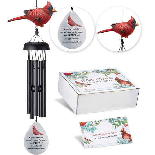 Memorial Wind Chimes for Outside,Cardinal Wind Chimes for Loss of Loved One,Sympathy Wind Chimes,Memorial Gifts for Loss of Mother,Sympathy Gifts for Loss of Dad,Windchimes in Memory of a Loved One Memorial Wind Chimes for Outside,Cardinal Wind Chimes for Loss of Loved One,Sympathy Wind Chimes,Memorial Gifts for Loss of Mother,Sympathy Gifts for Loss of Dad,Windchimes in Memory of a Loved One