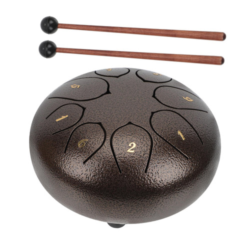 FAVOMOTO 1set Ethereal Drum Ethereal Drum Tongue 8 Tone Drum Pan Drum Percussion Kids Musical Instruments Percussion Instruments for Adults Hand Drums for Adults Portable Ethereal Drum Yoga