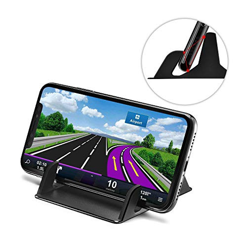 Car Phone Holder, Car Phone Mount Silicone Car Pad Mat for Various Dashboards, Anti-Slip Desk Phone Stand Compatible withFit All Smartphones, GPS Devices and More