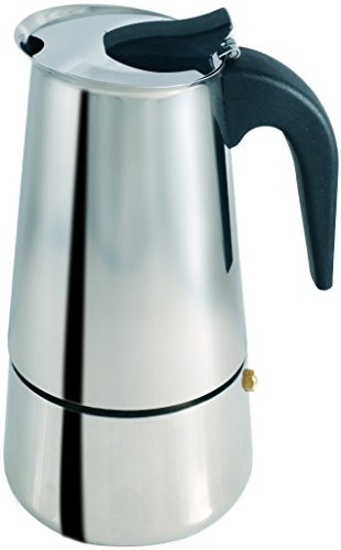 6 Cup Coffee Maker Stovetop Espresso Coffee Maker Moka Coffee Pot with Coffee Percolator Design Stainless Steel - by Mixpresso (10 Ounces)