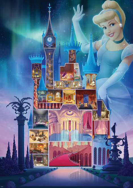 Ravensburger Disney Castle Collection - Disney Castles: Cinderella 1000 Piece Jigsaw Puzzle for Adults - 17331 - Every Piece is Unique, Softclick Technology Means Pieces Fit Together Perfectly 27 x 20