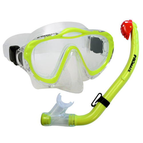 Promate 4570, Yellow, Mask&Snorkel, Junior Snorkeling Scuba Diving Mask Dry Snorkel Set for Kids Promate 4570, Yellow, Mask&Snorkel, Junior Snorkeling Scuba Diving Mask Dry Snorkel Set for Kids