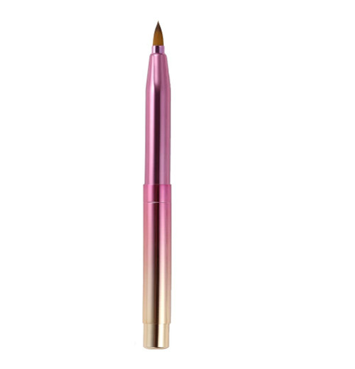 Exquisite Professional Lip Brush Applicators-Retractable Lipstick Brushes- Lipstick Gloss Makeup Brush Tool For Women and Girls (Two-Head-Gradient)