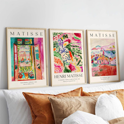 Henri Matisse Wall Art Prints Set of 3 Matisse Wall Decor Aesthetic Canvas Wall Art Matisse Art Poster Abstract Pink Picture Vintage Flower Art Exhibition Posters for Room Bedroom 16x24 Inch Unframed Henri Matisse Wall Art Prints Set of 3 Matisse Wall Decor Aesthetic Canvas Wall Art Matisse Art Poster Abstract Pink Picture Vintage Flower Art Exhibition Posters for Room Bedroom 16x24 Inch Unframed