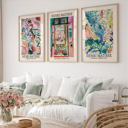 Henri Matisse Wall Art Set of 3 Matisse Poster Aesthetic Canvas Wall Art Matisse Wall Decor Henri Matisse Vintage Prints Landscape Exhibition Posters Matisse Art for Room Bedroom 16x24 Inch Unframed Henri Matisse Wall Art Set of 3 Matisse Poster Aesthetic Canvas Wall Art Matisse Wall Decor Henri Matisse Vintage Prints Landscape Exhibition Posters Matisse Art for Room Bedroom 16x24 Inch Unframed
