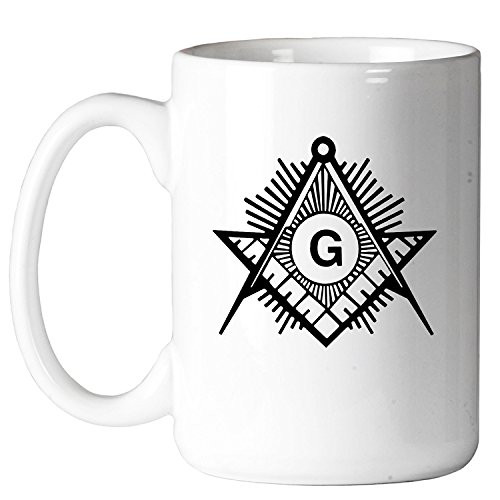 Shining Square & Compass Masonic 11 oz. Coffee Mug Shining Square & Compass Masonic 11 oz. Coffee Mug