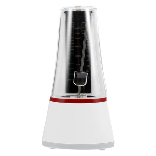 Vaguelly Mechanical Metronome Professional Metronome Music Instrument Accessories Guitar Metronome Violin Metronome Drum Metronome Bass Metronome Piano Metronome White Portable Rhythm Metal
