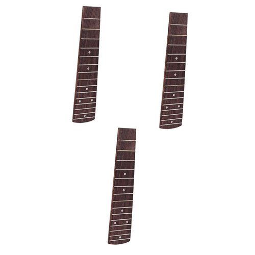 ERINGOGO 3pcs 21 Concert Ukulele Fretboard Ukulele Accessories Wooden Rosewood