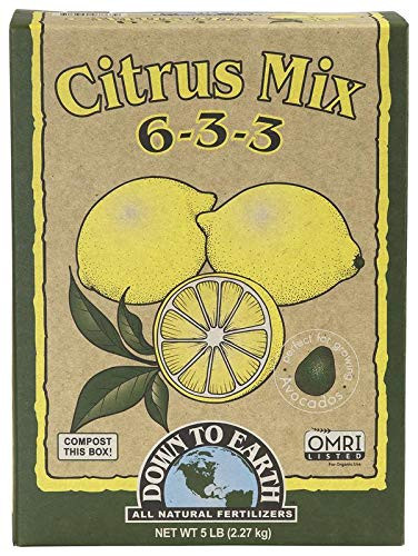 Down To Earth Organic Citrus Fertilizer Mix 6-3-3, 5 lb