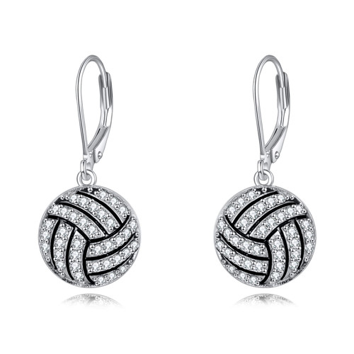 YFN Volleyball Gifts Earrings for Women Girls Sterling Silver Volleyball Dangle Drop Earrings Inspirational Jewelry for Volleyball Players YFN Volleyball Gifts Earrings for Women Girls Sterling Silver Volleyball Dangle Drop Earrings Inspirational Jewelry for Volleyball Players