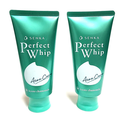 Senka Shiseido Perfect Whip Acne Care Face Wash Foam Cleanser, Size 100g (Pack Of 2)