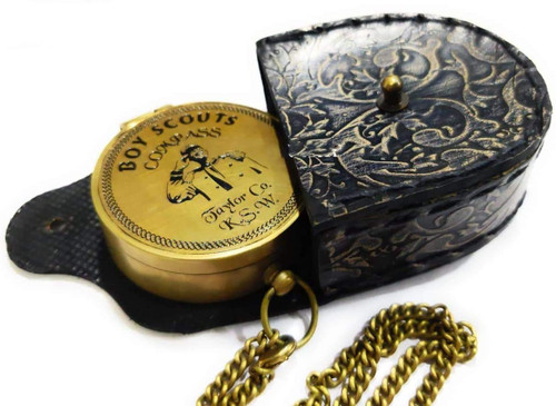 NauticalMart American Compass Antique Vintage Brass Compass NauticalMart American Compass Antique Vintage Brass Compass