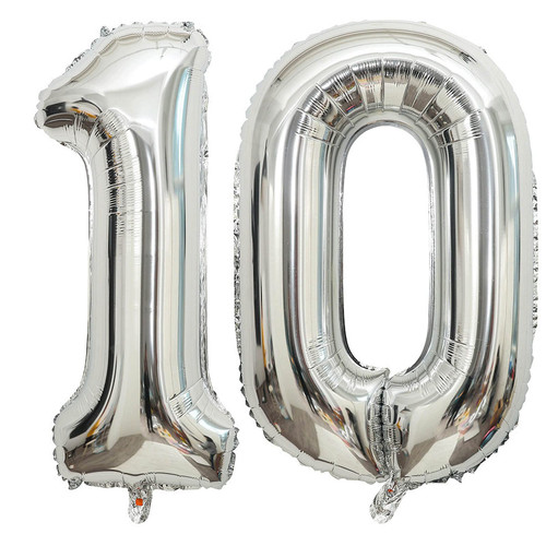 40 Inch Silver 10 Number Balloons Giant Jumbo Huge 10 Foil Mylar Helium Number Digital Balloons Silver Birthday Mylar Digital Balloons 10th Birthday Anniversary Events Party Decorations Supplies 40 Inch Silver 10 Number Balloons Giant Jumbo Huge 10 Foil Mylar Helium Number Digital Balloons Silver Birthday Mylar Digital Balloons 10th Birthday Anniversary Events Party Decorations Supplies