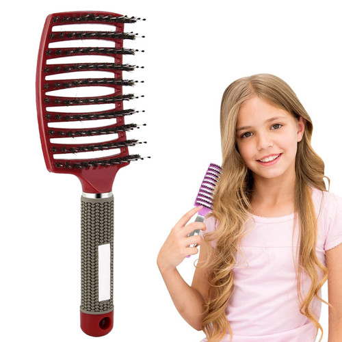 Detangling Brush, Magic Brush Detangler, Wet Hair Brush Detangler Kids, Detangling Brush for Curly Hair, Paddle Detangler Brush, Boar Bristle Hair Brush for Fine|Thick|Wavy Hair (Red) Detangling Brush, Magic Brush Detangler, Wet Hair Brush Detangler Kids, Detangling Brush for Curly Hair, Paddle Detangler Brush, Boar Bristle Hair Brush for Fine|Thick|Wavy Hair (Red)