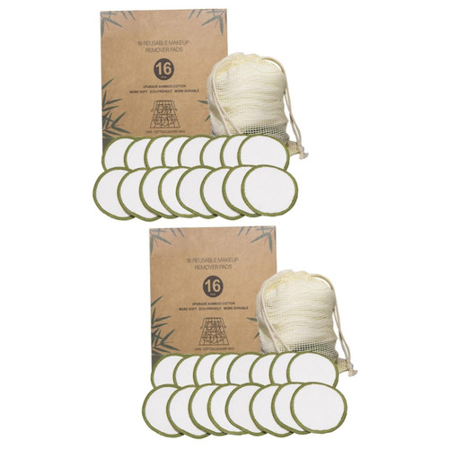 Didiseaon 32 Pcs Box Makeup Remover Pads Natural Makeup Remover Facial Pads Facial Cleansing Loofah Pad Face Washing Pad Face Wash Cosmetics Mat Face Wipe Pad Cleansing Cotton Washable