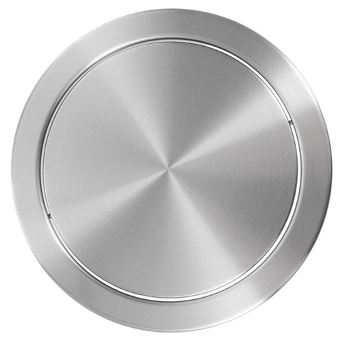 DOITOOL Recessed Garbage Lid Trash Can Lid, Built-in Trash Chute Flap Cover Swing Trash Bin Lid 22CM Trash Grommet for Kitchen Countertop Office Desk Door Chute Hole Drawer