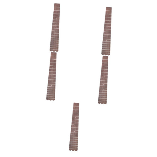 ERINGOGO 5pcs Ukulele Fingerboard Guitar Parts Guitar Accesories Guitar Neck Wooden Guitar Accessories Replacement Guitar Fretboard Rose Wood Fretboard Guitar Fingerboard Ukulele Supply