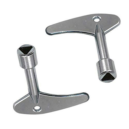 BE-TOOL Valve Key 2PCS 9MM Triangle Key Triangular Spanner Key Valve Meter Electric Cabinet Key for Panel Lock
