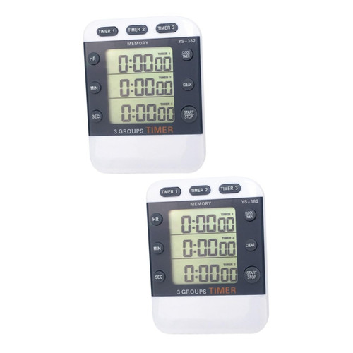 Unomor 2pcs 3 Digital Classroom Timer Classroom Timers Digital Clock Timer Sports Countdown Timer Homework Timer Sports Timer Office Digital Timer Digital Stopwatch Magnetic Student