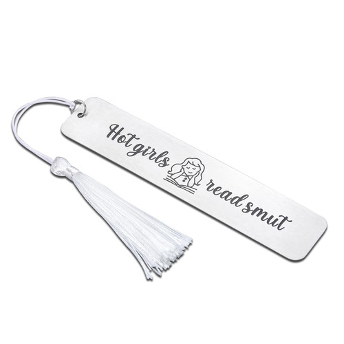 Funny Bookmark for Women Book Lovers Bookish Bookmark Gifts with Tassels for Girls Women Christmas Birthday Gifts Female Friends BFF Sister Her Spicy Reader Bookworms Reading Present Book Club Gifts