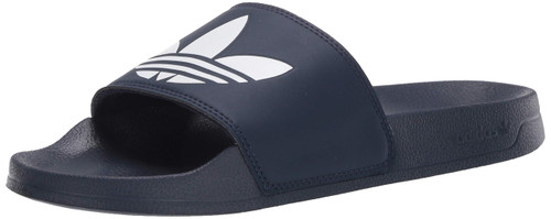 adidas Originals Men's Adilette Lite Slide, Collegiate Navy/White/Collegiate Navy, 10