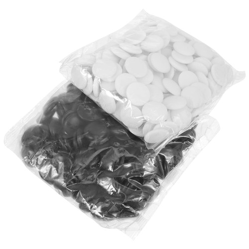 2 Piece White Outfits Go Game Bowl Chess Board Go Game Stones Go Chess Game Stones Go Game Chess Accessory School Go Chess Supplies Go Chess Supply Flat Beads Double Sided Ceramics