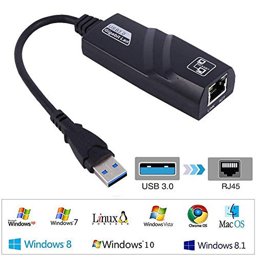 Sudroid USB 3.0 to 10/100/1000 Mbps Gigabit RJ45 Ethernet LAN Network Adapter for PC Sudroid USB 3.0 to 10/100/1000 Mbps Gigabit RJ45 Ethernet LAN Network Adapter for PC