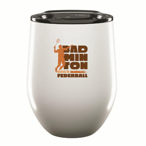Stylish Badminton Player Quote Gift for Athletes and Sports Fans 12oz Wine Tumbler Cup Stylish Badminton Player Quote Gift for Athletes and Sports Fans 12oz Wine Tumbler Cup