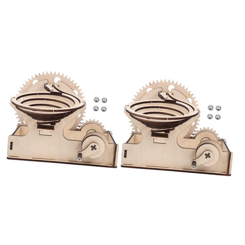 Abaodam 2 Sets Wooden Puzzle Toy Toys Wooden Playset Puzzles Models Cognitive Toy Puzzle Plaything Run Bead Maze Puzzle Maze Toy Maze Ball Puzzle Toy Child Suite Marble Iron
