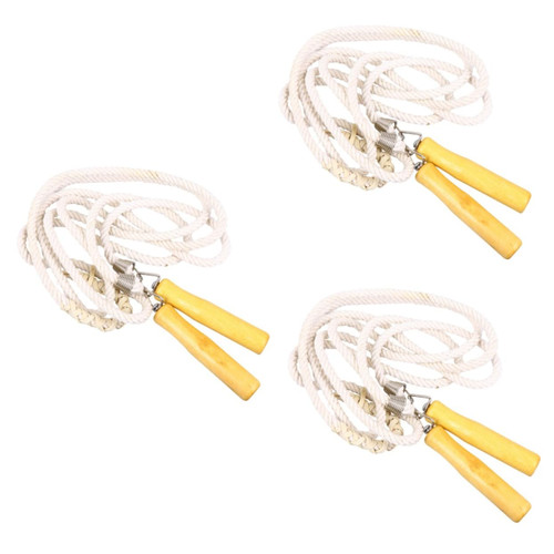 BESPORTBLE 3pcs Workout Jump Rope Exercise Training Rope Cable Multiplayer Group Rope Jumping Rope kids skipping rope Sport Skipping Rope skipits for kids fitness rope student Bamboo outdoor