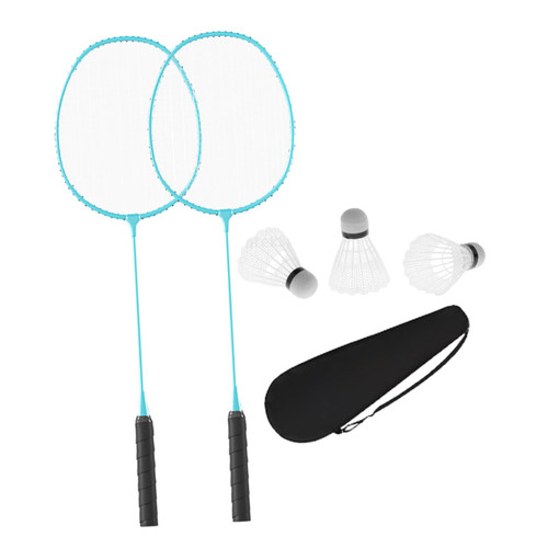 rockible Sports Badminton Racket Badminton Racquets 2 Player Lightweight Badminton Shuttlecock with Rackets Bag for Game Women Men, Green