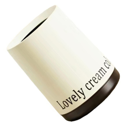 Hemoton Garbage can Round Trash can Trash bin for Bedroom Trash Bucket Grocery Bag Trash can Trash cans for Bedroom Small trashcan Small Trash can for Bedroom Office Tray Plastic Slim