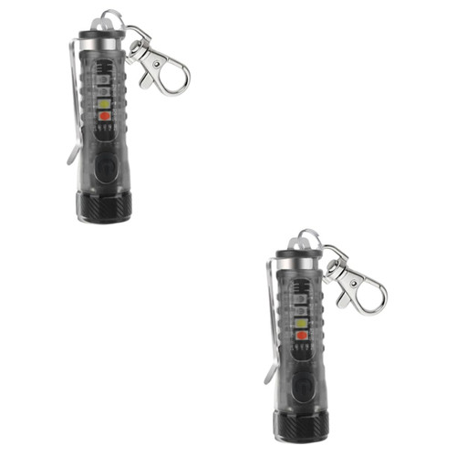 BESPORTBLE 2pcs Keychain Flashlight Mini Flashlight Keychain Led Keychain Portable Key Chain Flash Light Flashlights for Home Key Ring Light Torch Lithium Battery Pen Holder Household
