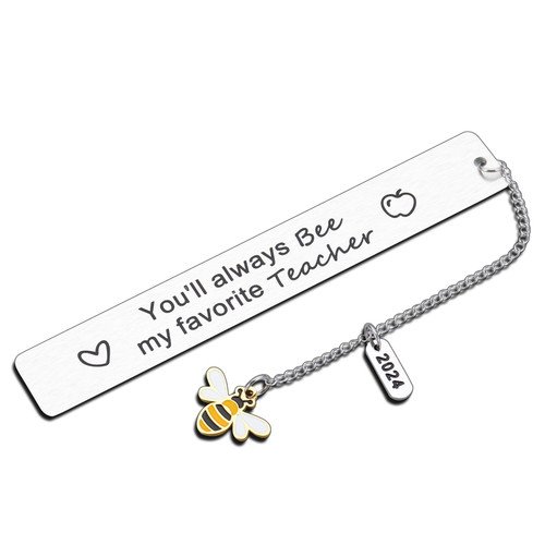 Teacher Valentine Gift Valentines Day Gift for Teacher Gift for Women Teacher Bookmark 2024 Teachers' Day Thank You Appreciation Gift Bee Favorite Teacher Graduation Retirement Christmas Birthday Gift