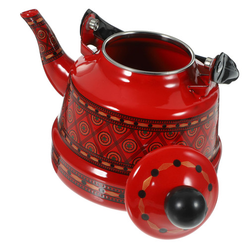 Luxshiny Tea Kettle Home Accessories Handheld Tea Pot Enamel Coffee Pot Daily Use Coffee Kettle Handheld Water Kettle Daily Use Water Kettle Ancient Clock Stove Teapot Effort Household