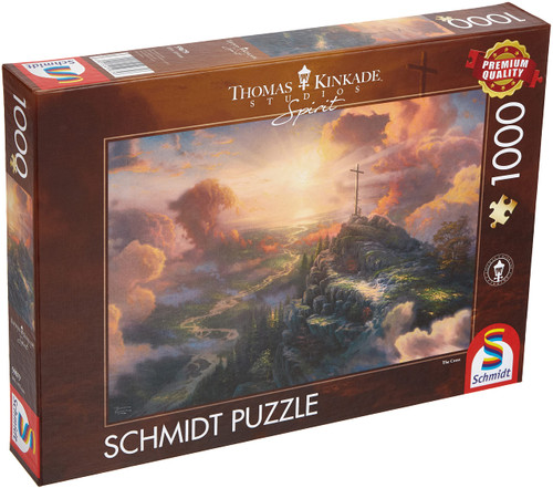 Schmidt Spiele | Thomas Kinkade: Spirit, The Cross (1000pc) | Puzzle | Ages 12+