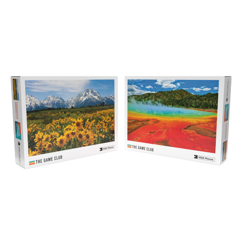 The Game Club - Yellowstone National Park Puzzle Pack - Two, 1000 Piece Jigsaw Puzzles of Yellowstone National Park - Fun for Adults, Teens and Kids The Game Club - Yellowstone National Park Puzzle Pack - Two, 1000 Piece Jigsaw Puzzles of Yellowstone National Park - Fun for Adults, Teens and Kids