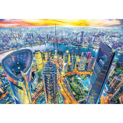 Anatolian Puzzle - View of Shanghai, 2000 Piece Jigsaw Puzzle, 3962