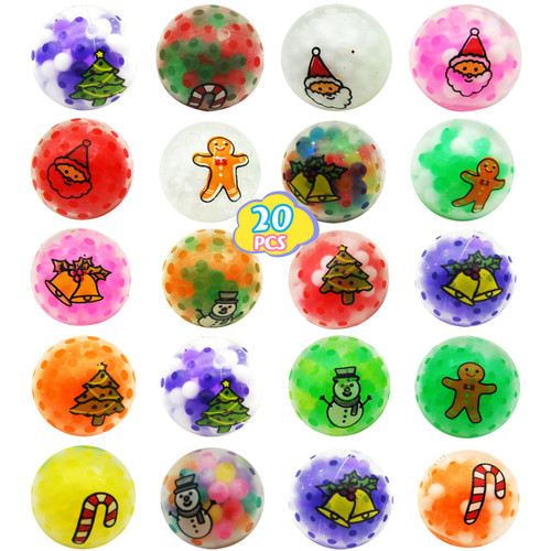 20 Pack Stress Balls,Mochi Squishy Toys,Small Squishies ADHD Stess Relief Sensory Fidget Toys Squeeze Balls,Classroom Prizes,Christmas Goodie Bag Stuffers Birthday Party Favors Gifts for Kids Adults