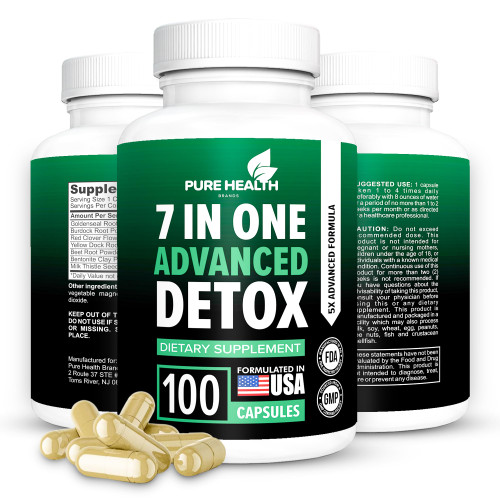 Fast Acting Body Detox & Liver Cleanse, Detox & Repair, Body Detox, All Natural Toxins Remover, Healthy Cleansing Support for Liver, Urinary Tract, Can Help in Detox for Smokers, Advanced Formula.