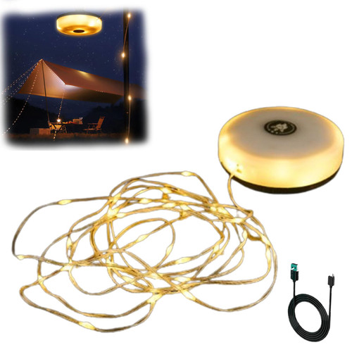 Outdoor Waterproof Portable Stowable String Light, Camp String Lights, Camping String Lights, Portable Outdoor Light, Retractable LED Tent Light, LED String Lights for Camping Decor (10m, Warm-1) Outdoor Waterproof Portable Stowable String Light, Camp String Lights, Camping String Lights, Portable Outdoor Light, Retractable LED Tent Light, LED String Lights for Camping Decor (10m, Warm-1)