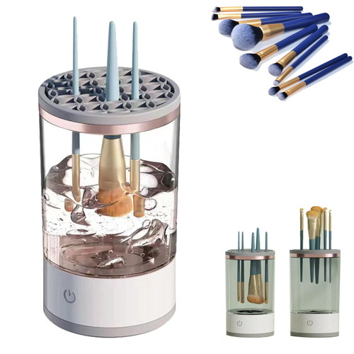 Brushly Pro Cosmetic Brush Cleaner, Brushypro Makeup Brush Cleaner, Brushly Electric Makeup Brush Cleaner Machine, Automatic Spinning Makeup Brush Cleaner for For All Size Makeup Brush (1PCS)