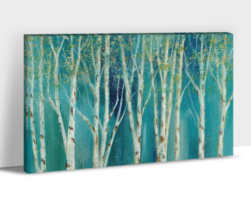 Birch Tree Wall Art - White Birch Tree Artwork for Living Room Wall Decor, Forest Tree Wall Art Framed Nature Landscape Canvas Print for Bedroom Decor 12x18 Inches