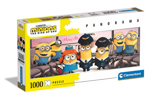 Clementoni - 39566 - Collection Puzzle Panorama - Minions 2-1000 Pieces - Made in Italy - Jigsaw Puzzles for Adult