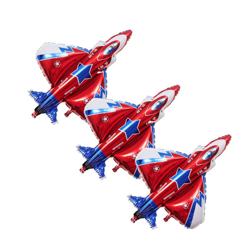 3PCS Fighter Jet Airplane Ballons Cartoon Flying Party Birthday Foil Ballon Decor Aircraft Kids Toy airplane Foil Balloons for Kids Themed Party Children Birthday Party Baby Shower Decorations 42" 3PCS Fighter Jet Airplane Ballons Cartoon Flying Party Birthday Foil Ballon Decor Aircraft Kids Toy airplane Foil Balloons for Kids Themed Party Children Birthday Party Baby Shower Decorations 42"