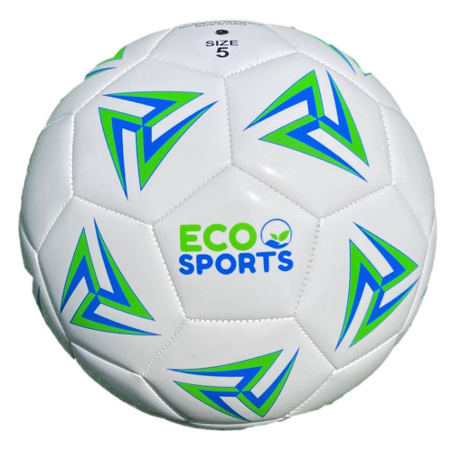 Eco Sports Size 5 Soccer Ball - Sustainable Vegan Soccer Balls for Professional Competition or Training for Men & Women - Deflated Pelota de Futbol Green
